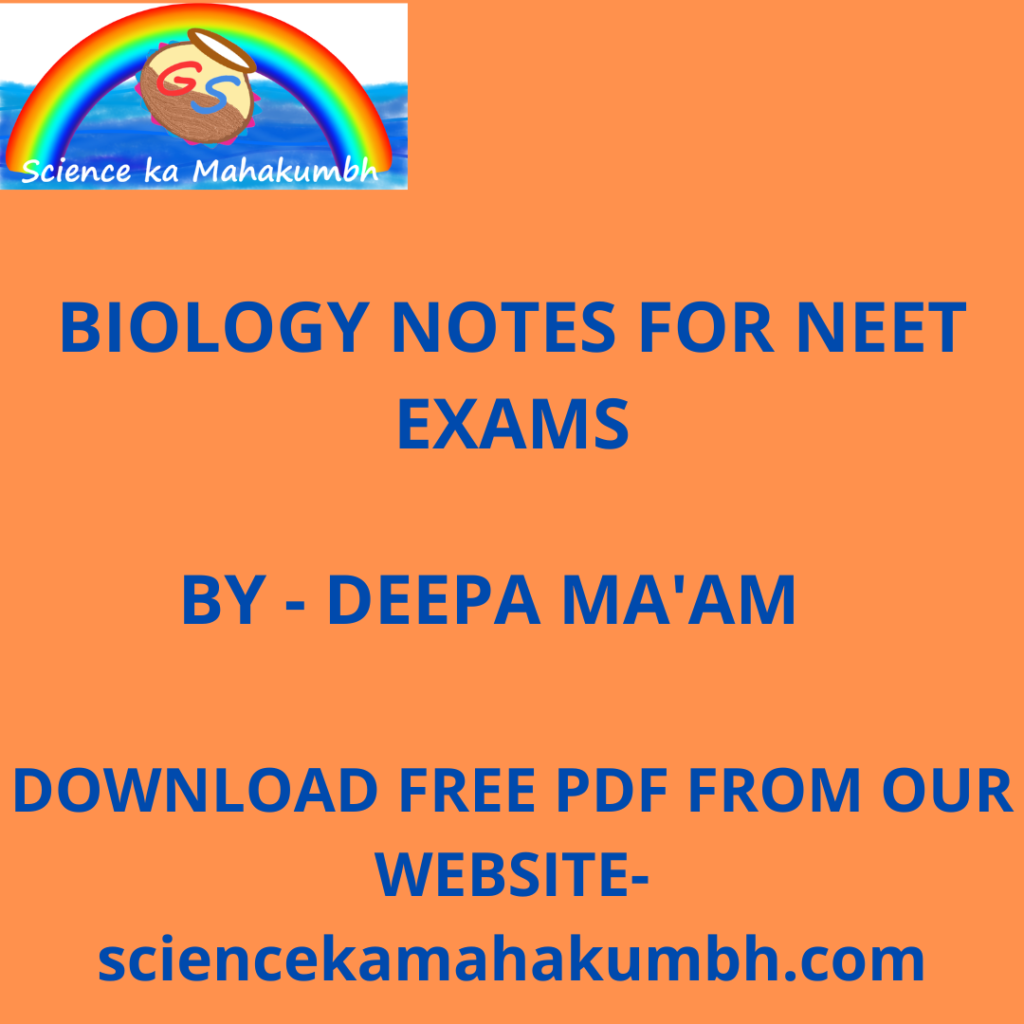 BIOLOGY NOTES FOR NEET EXAMS