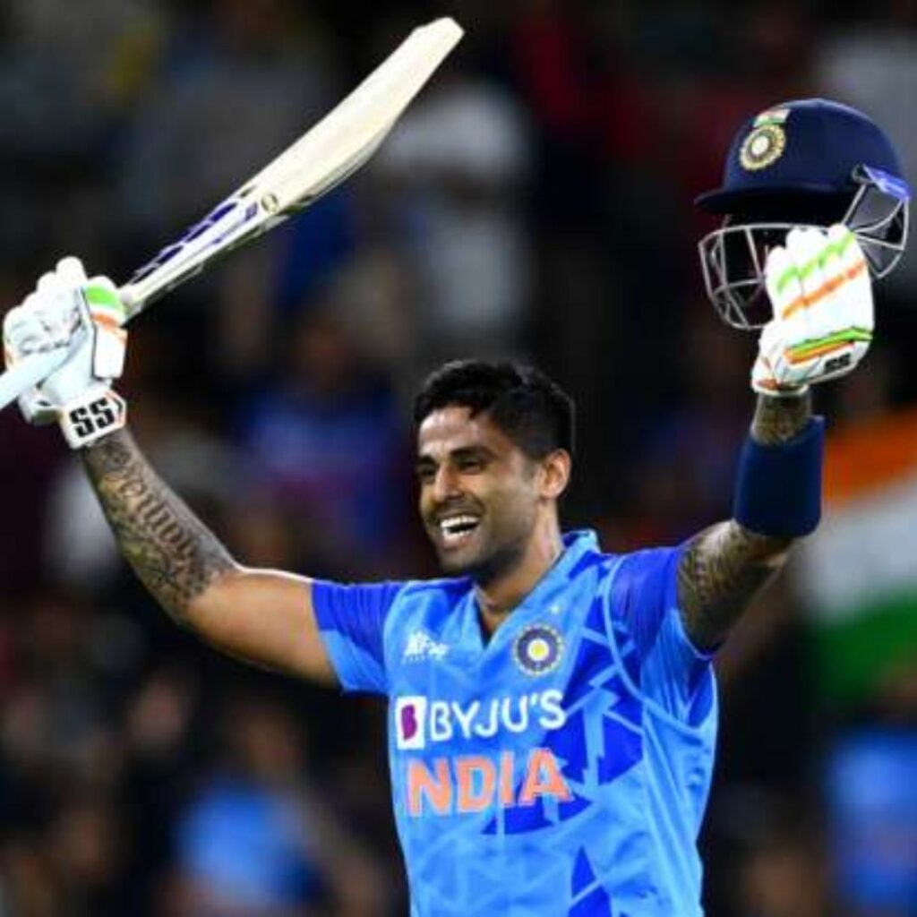 Suryakumar Yadav smashed his third T20 International Century