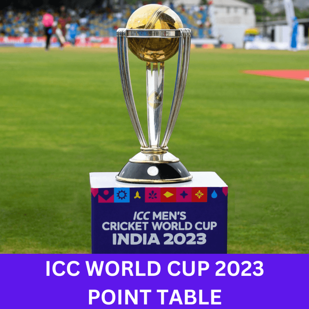 ICC WORLD CUP 2023 POINT TABLE