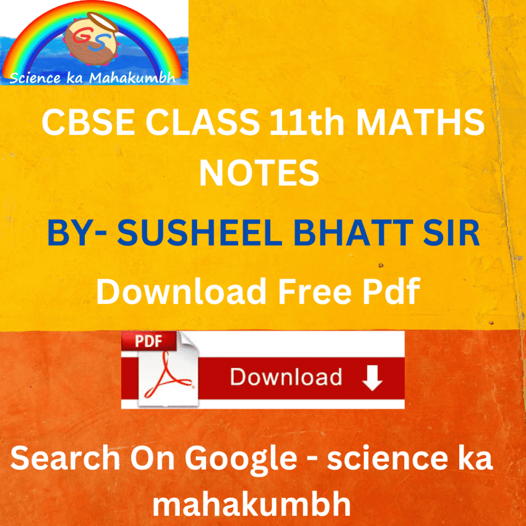 CBSE CLASS 11th MATHS IMPORTANT QUESTIONS PDF