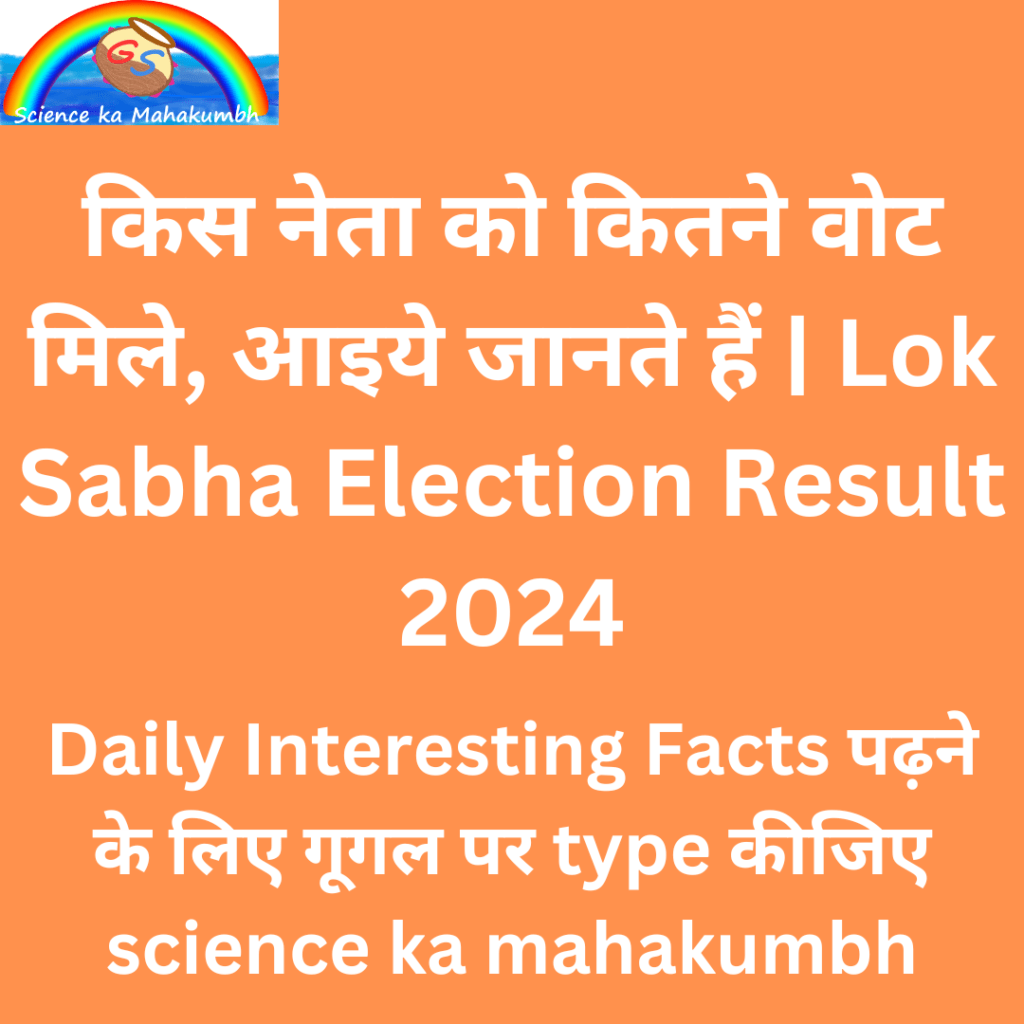 किस नेता को कितने वोट मिले आइये जानते हैं | Lok Sabha Election Result 2024